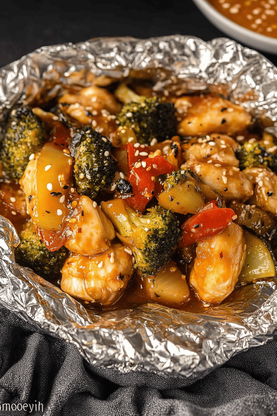Chicken Foil Packs slice on plate showing perfect texture and swirl pattern
