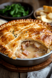Chicken and ham pie