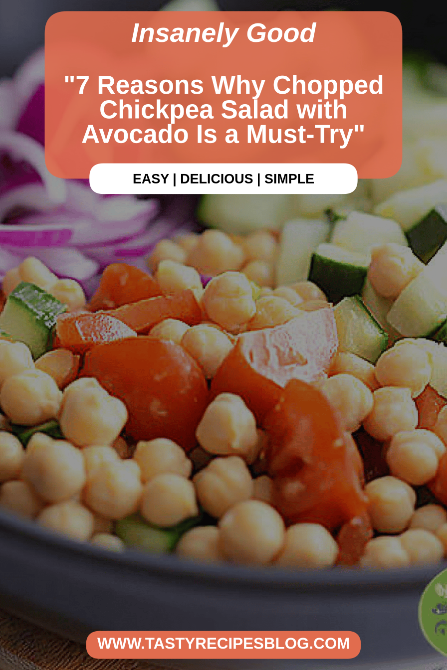 Chickpea Salad Recipe final dish beautifully presented and ready to serve
