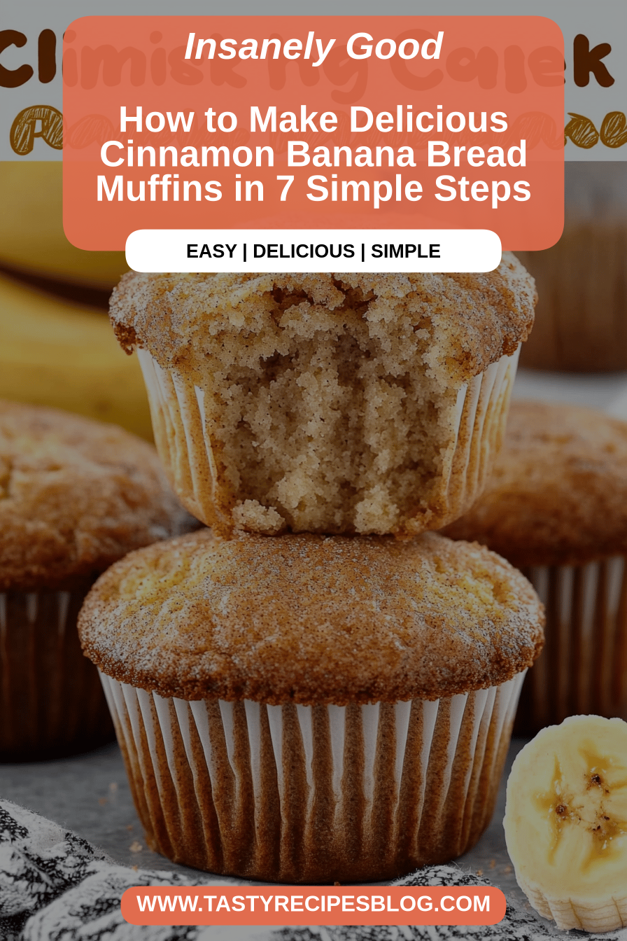 Cinnamon Banana Bread Muffins final dish beautifully presented and ready to serve