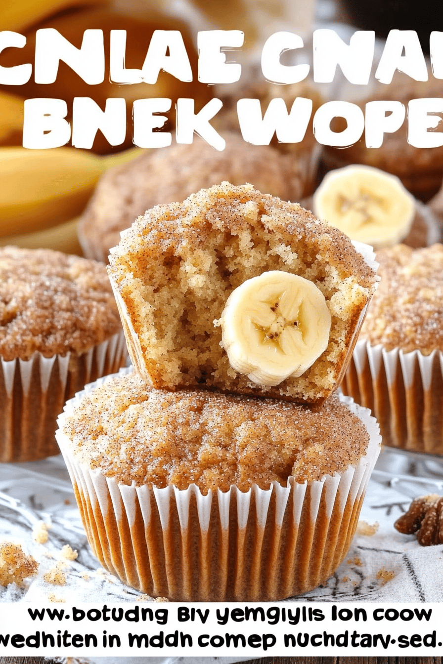 Cinnamon Banana Bread Muffins