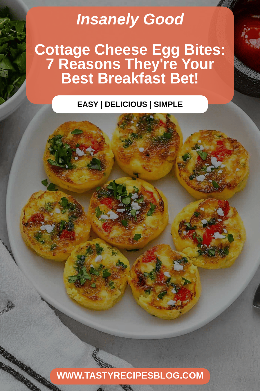 Cottage Cheese Egg Bites final dish beautifully presented and ready to serve