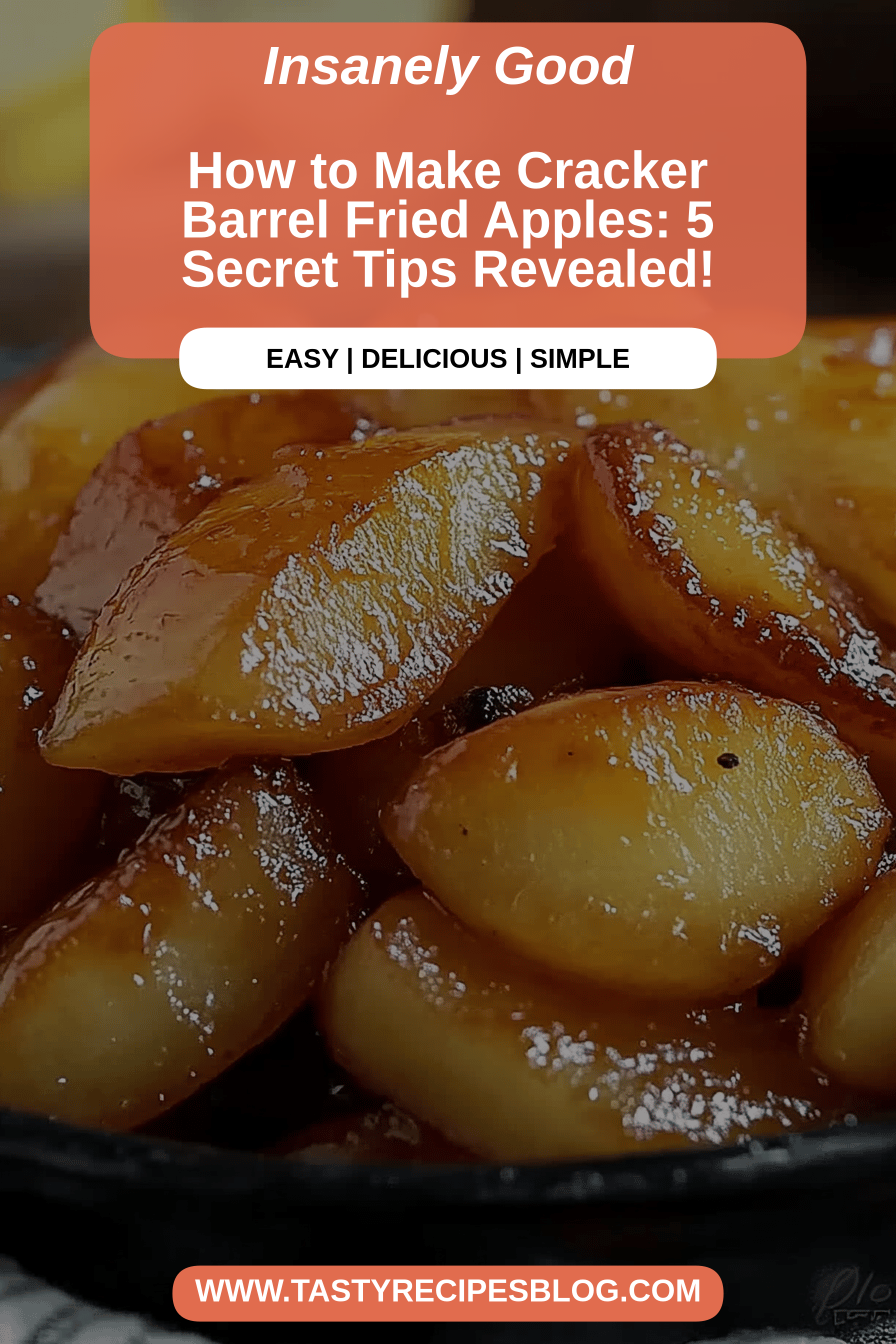 Cracker Barrel Fried Apples final dish beautifully presented and ready to serve