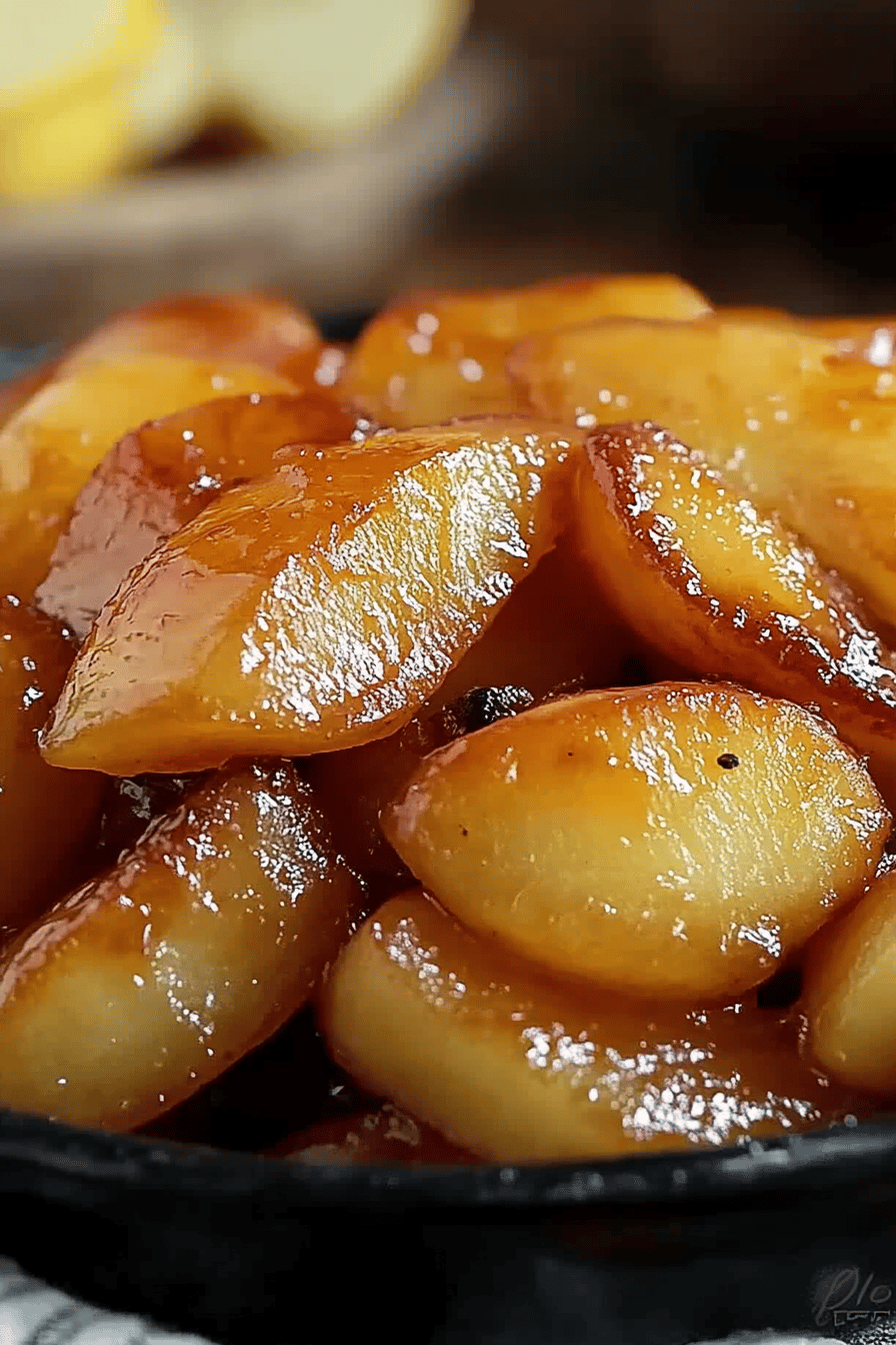 Cracker Barrel Fried Apples ingredients organized and measured on kitchen counter