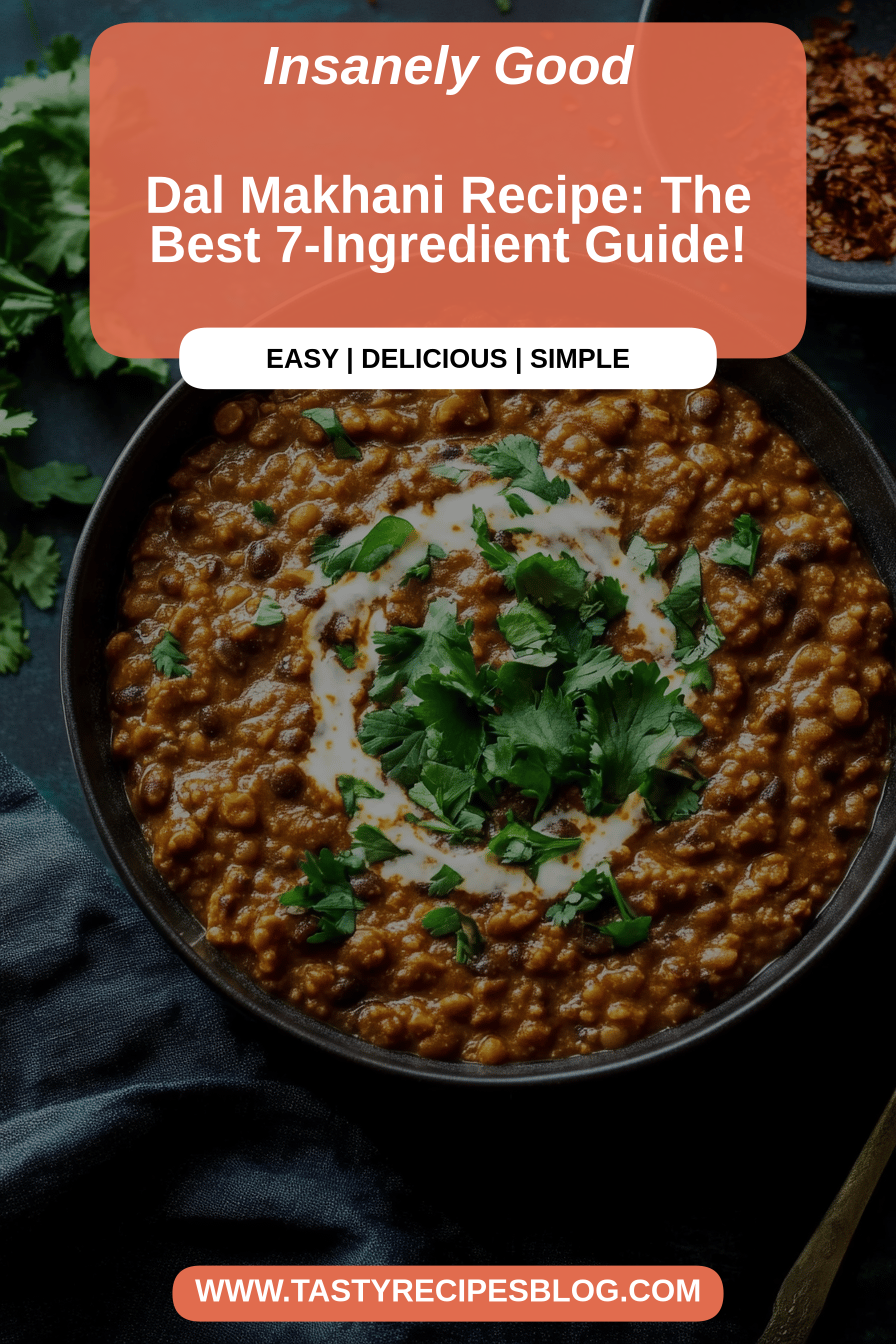 Dal Makhani Recipe final dish beautifully presented and ready to serve