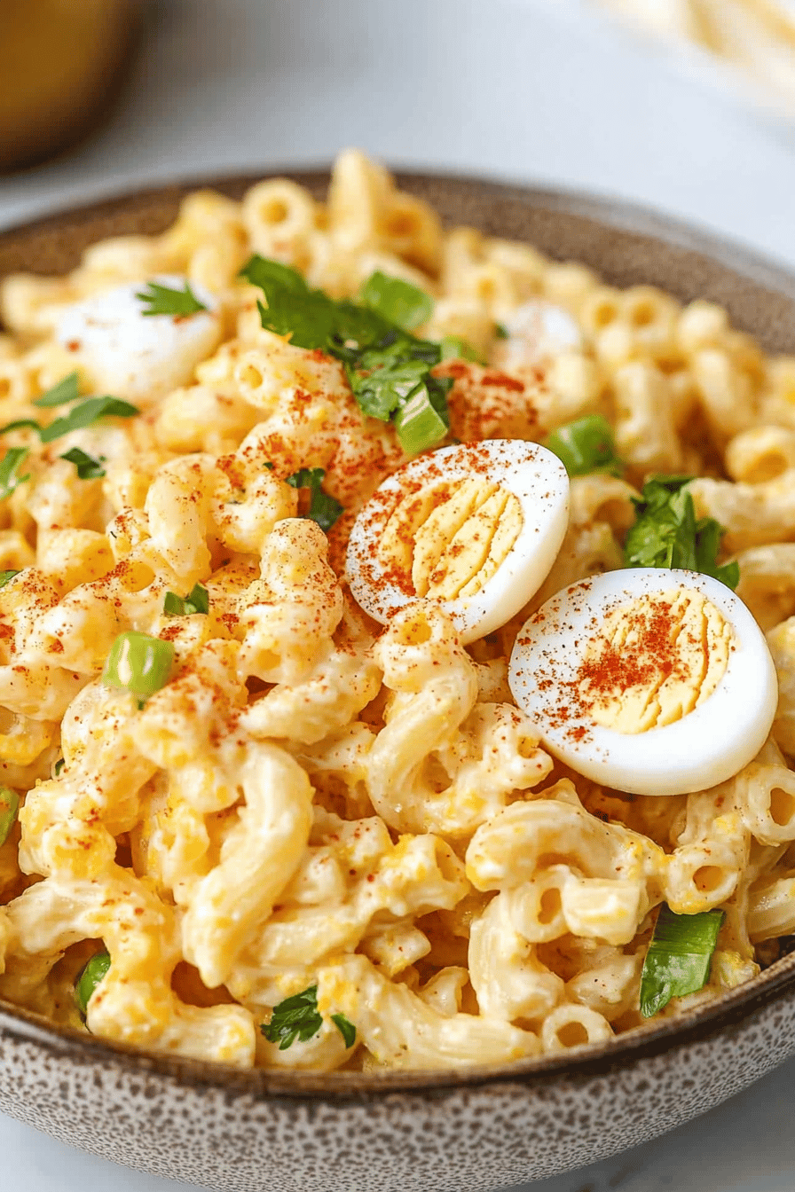 Deviled Egg Pasta Salad