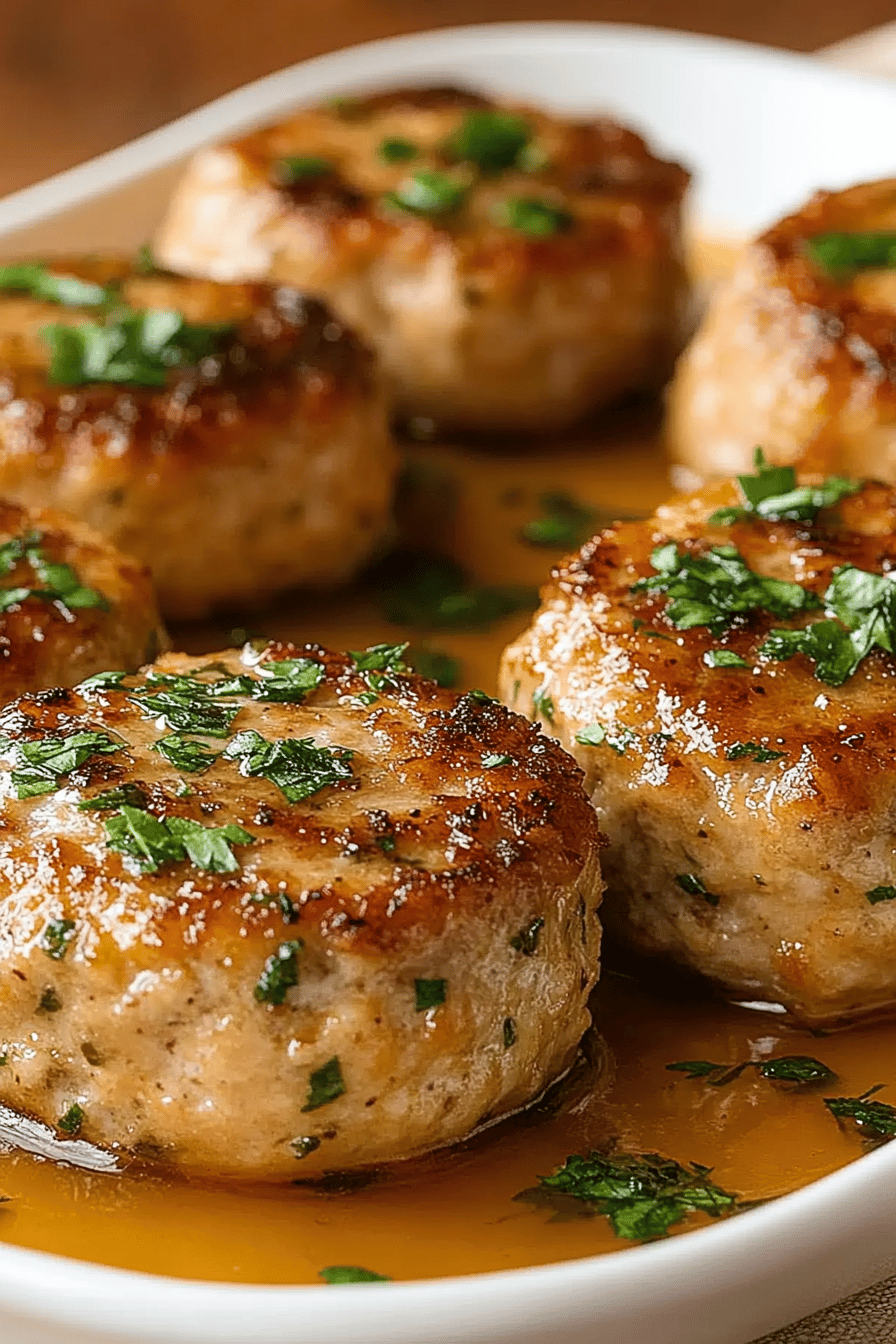 Garlic Parmesan Chicken Meatloaves ingredients organized and measured on kitchen counter