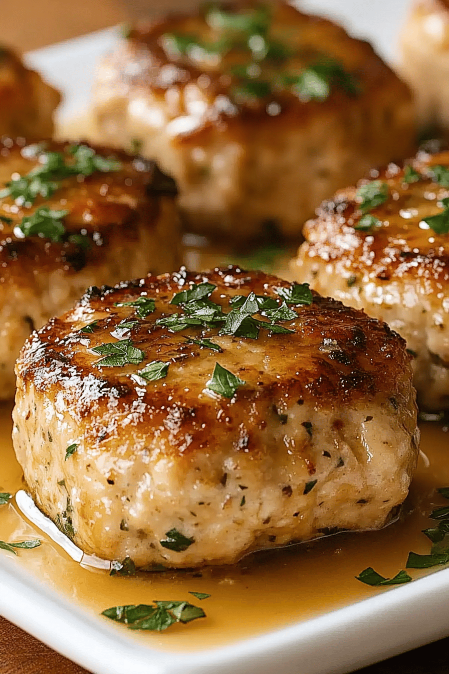 Garlic Parmesan Chicken Meatloaves