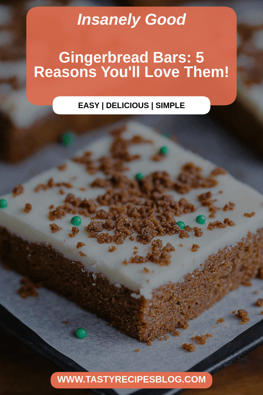 Gingerbread bars final dish beautifully presented and ready to serve