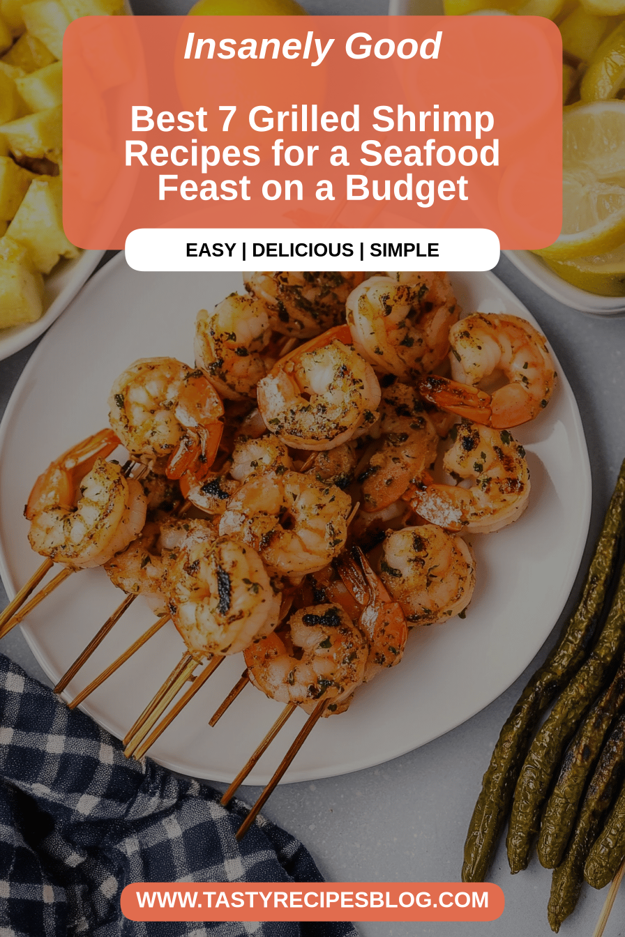Grilled Shrimp Recipes final dish beautifully presented and ready to serve