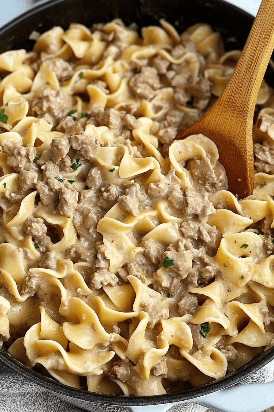 Ground Beef Stroganoff