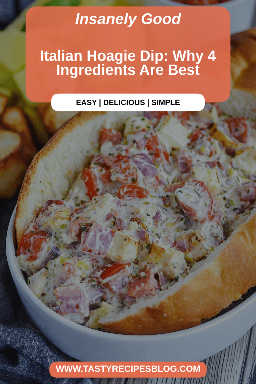 Italian hoagie dip final dish beautifully presented and ready to serve
