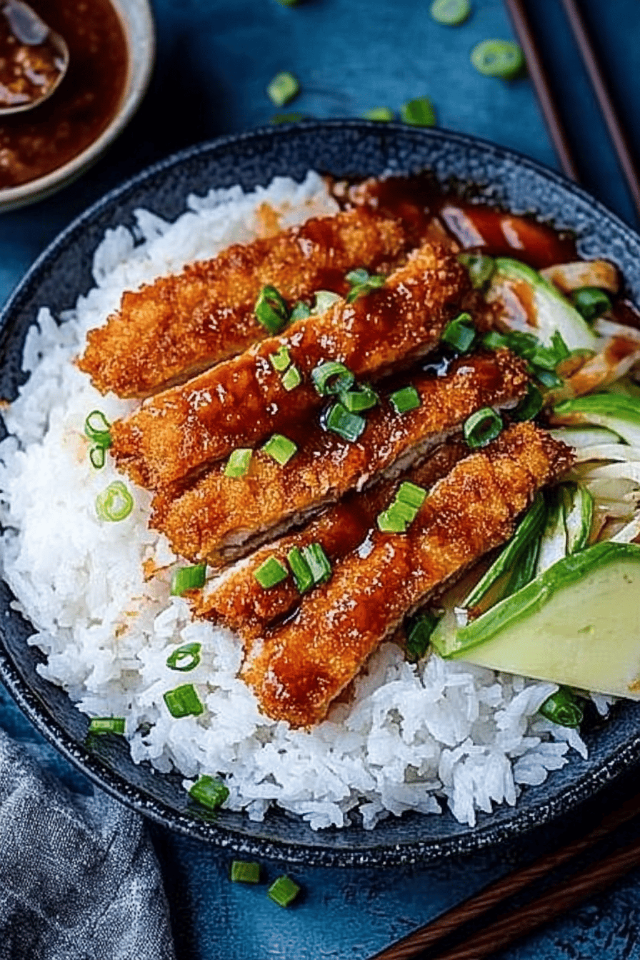 Katsu Curry ingredients organized and measured on kitchen counter