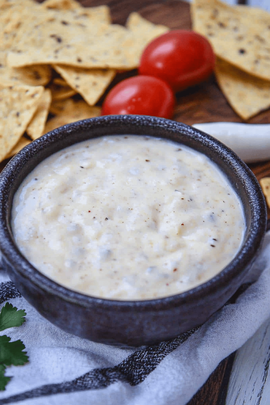 Mexican white sauce ingredients organized and measured on kitchen counter