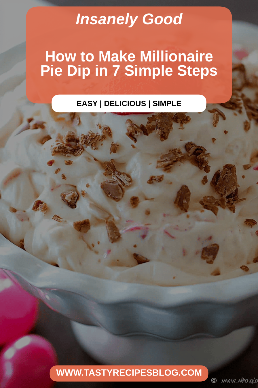Millionaire Pie Dip final dish beautifully presented and ready to serve