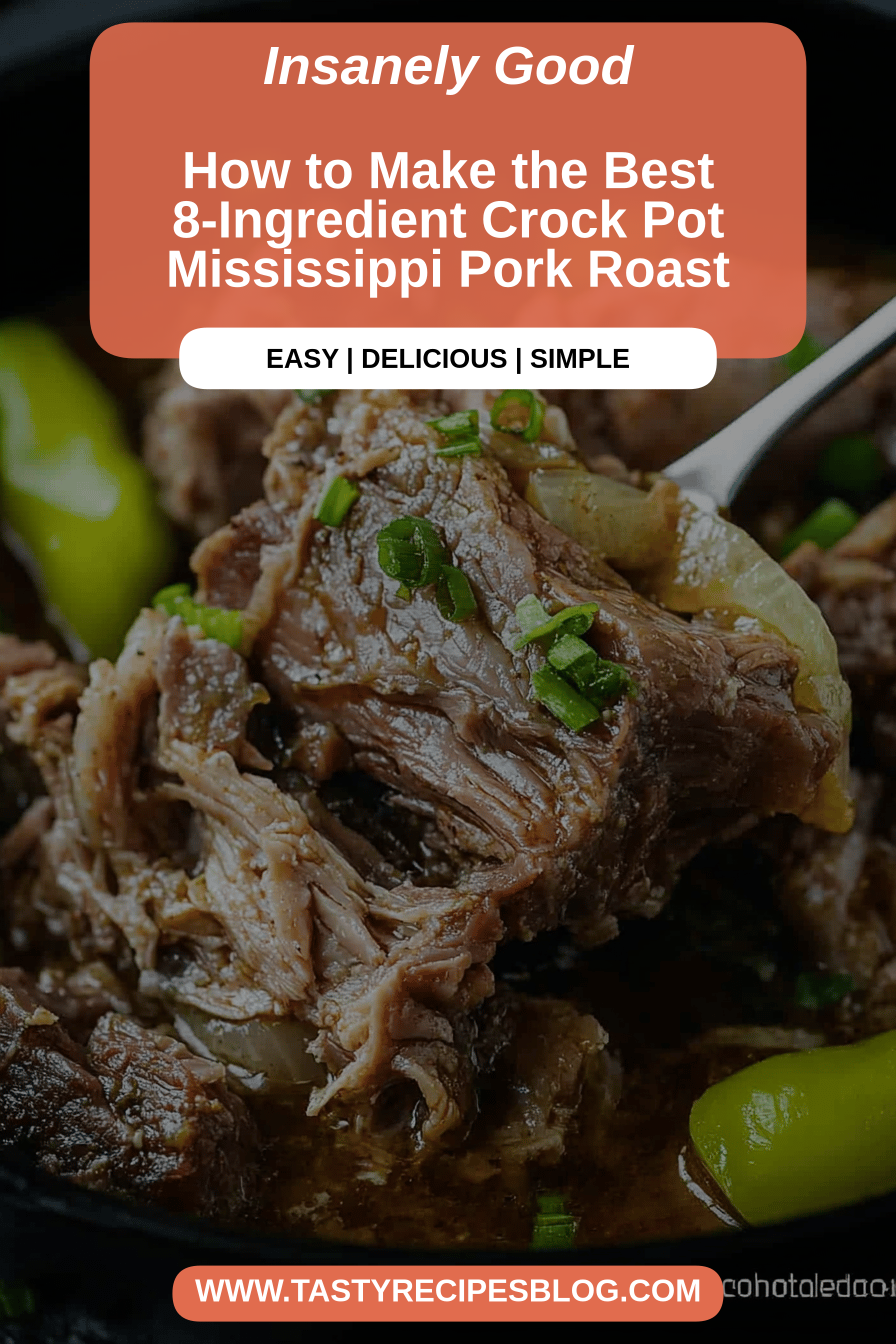 Mississippi Pork Roast final dish beautifully presented and ready to serve