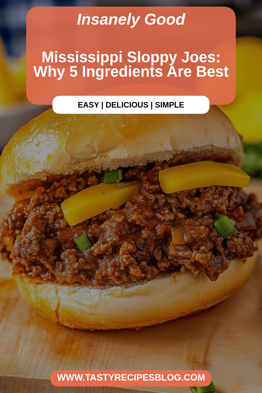 Mississippi Sloppy Joes final dish beautifully presented and ready to serve