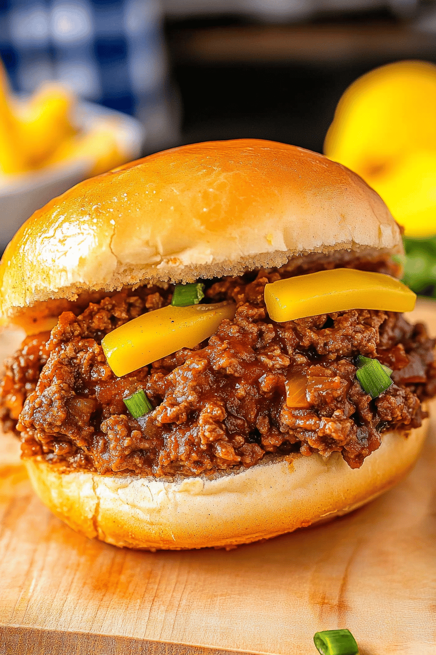 Mississippi Sloppy Joes ingredients organized and measured on kitchen counter