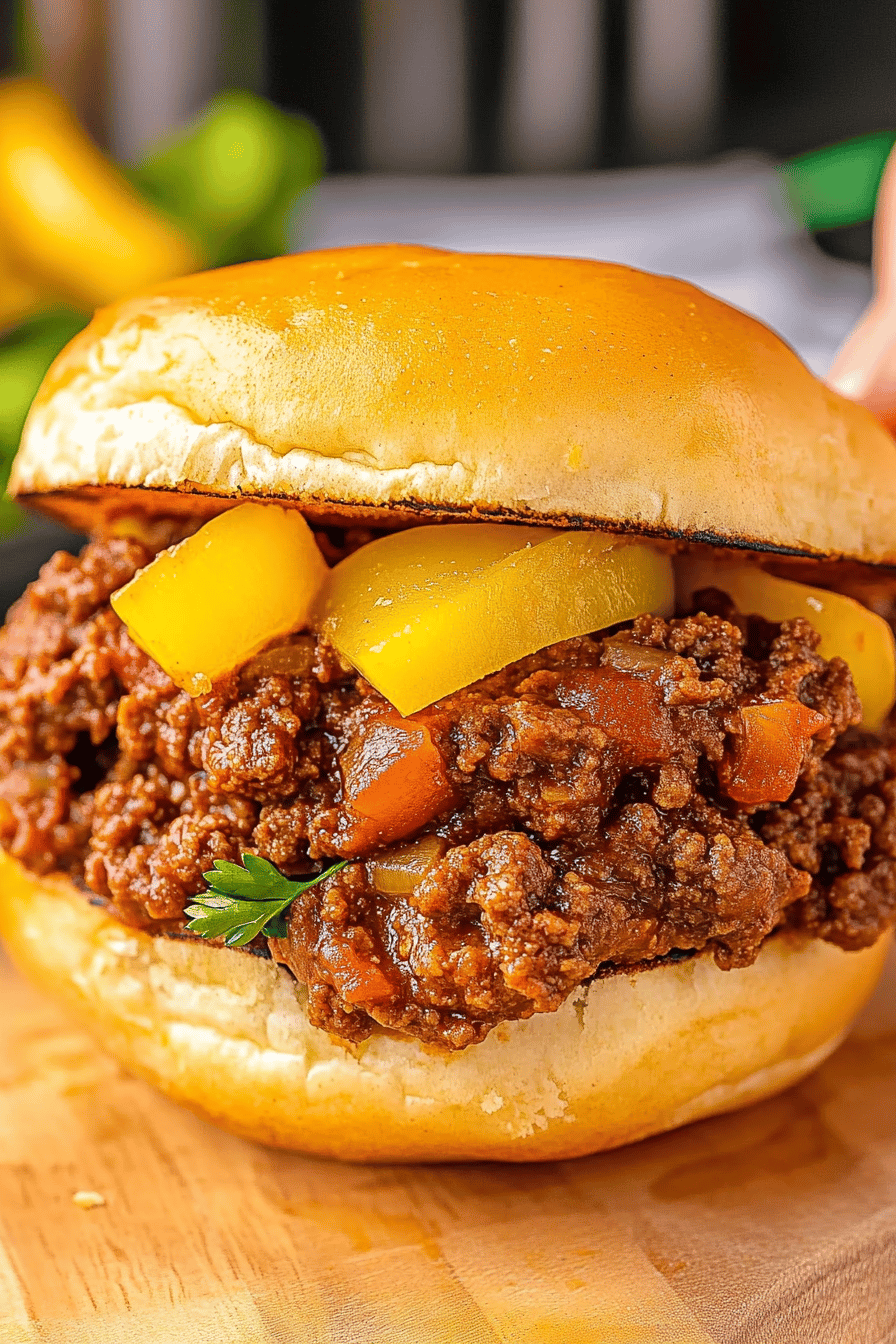 Mississippi Sloppy Joes slice on plate showing perfect texture and swirl pattern