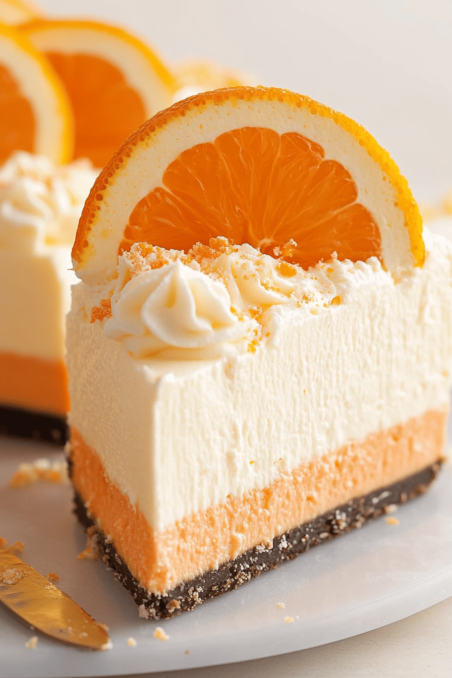 No-Bake Orange Creamsicle Cheesecake ingredients organized and measured on kitchen counter