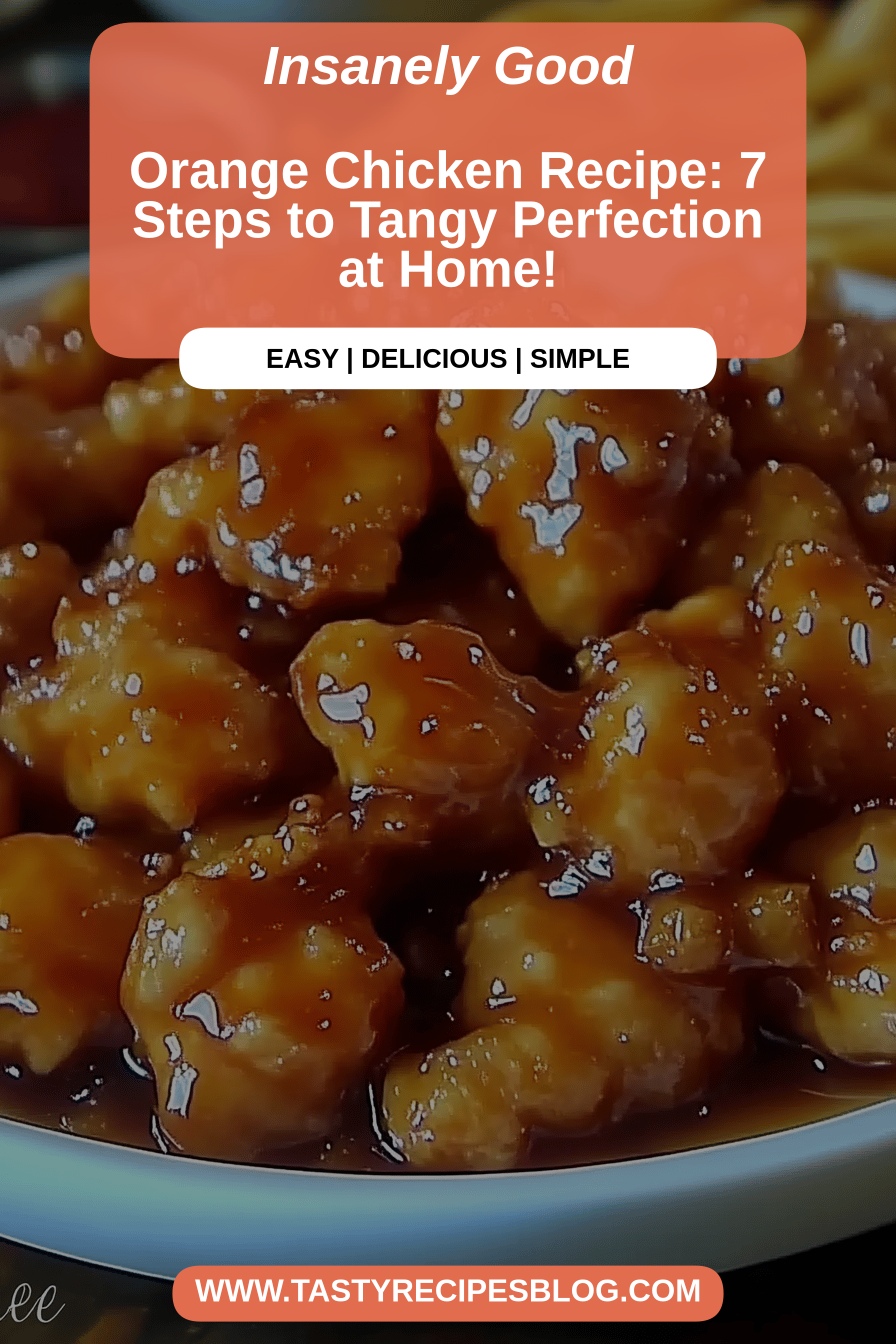 Orange Chicken Recipe final dish beautifully presented and ready to serve