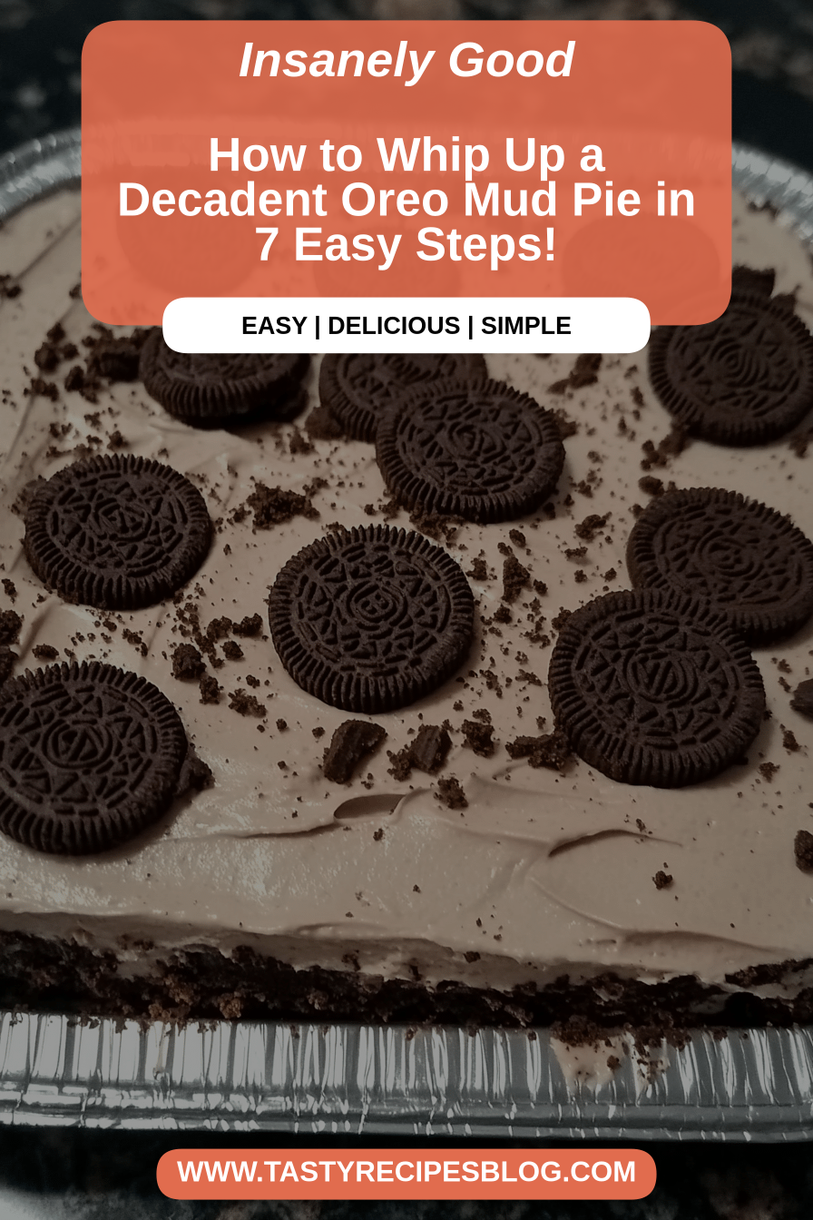 Oreo Mud Pie Recipe final dish beautifully presented and ready to serve