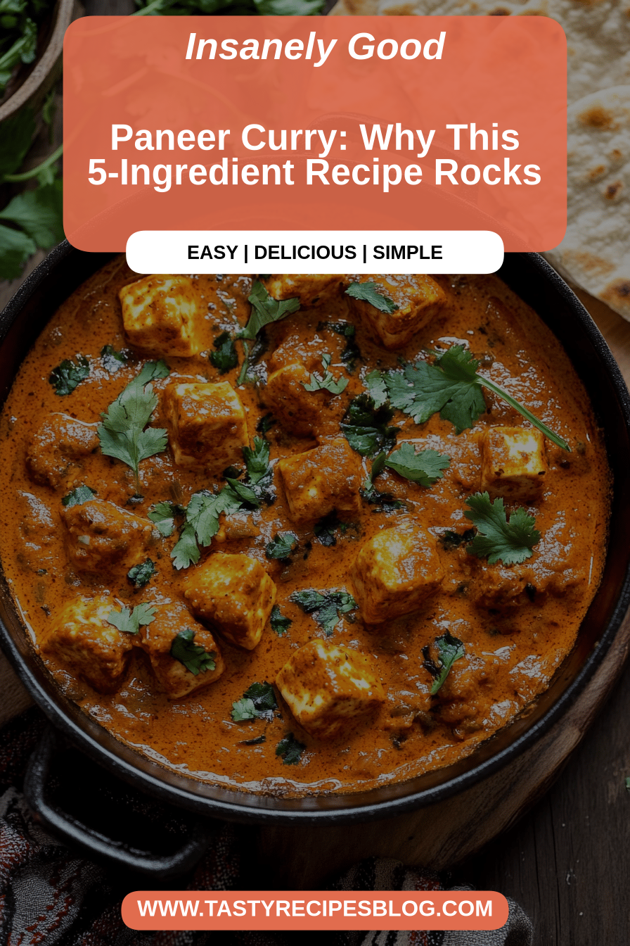 Paneer curry final dish beautifully presented and ready to serve
