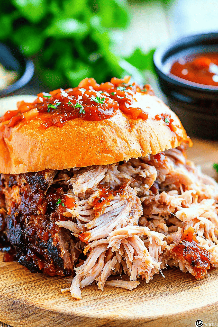 Pulled Pork Barbecue ingredients organized and measured on kitchen counter
