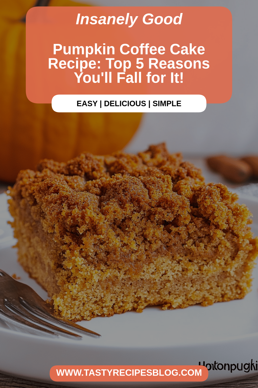 Pumpkin Coffee Cake Recipe final dish beautifully presented and ready to serve