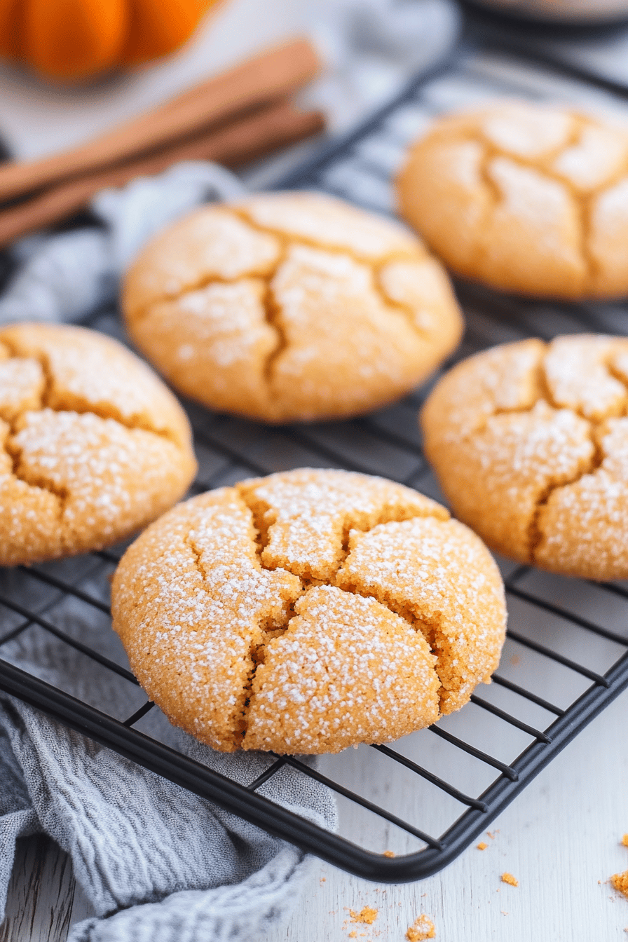 Pumpkin sugar cookies slice on plate showing perfect texture and swirl pattern