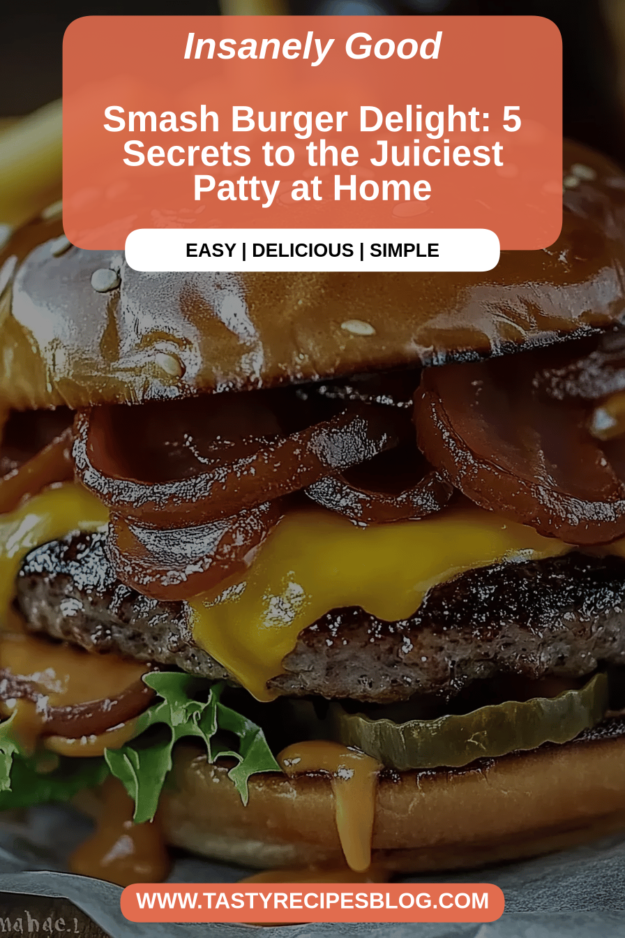 Smash Burger Secrets final dish beautifully presented and ready to serve