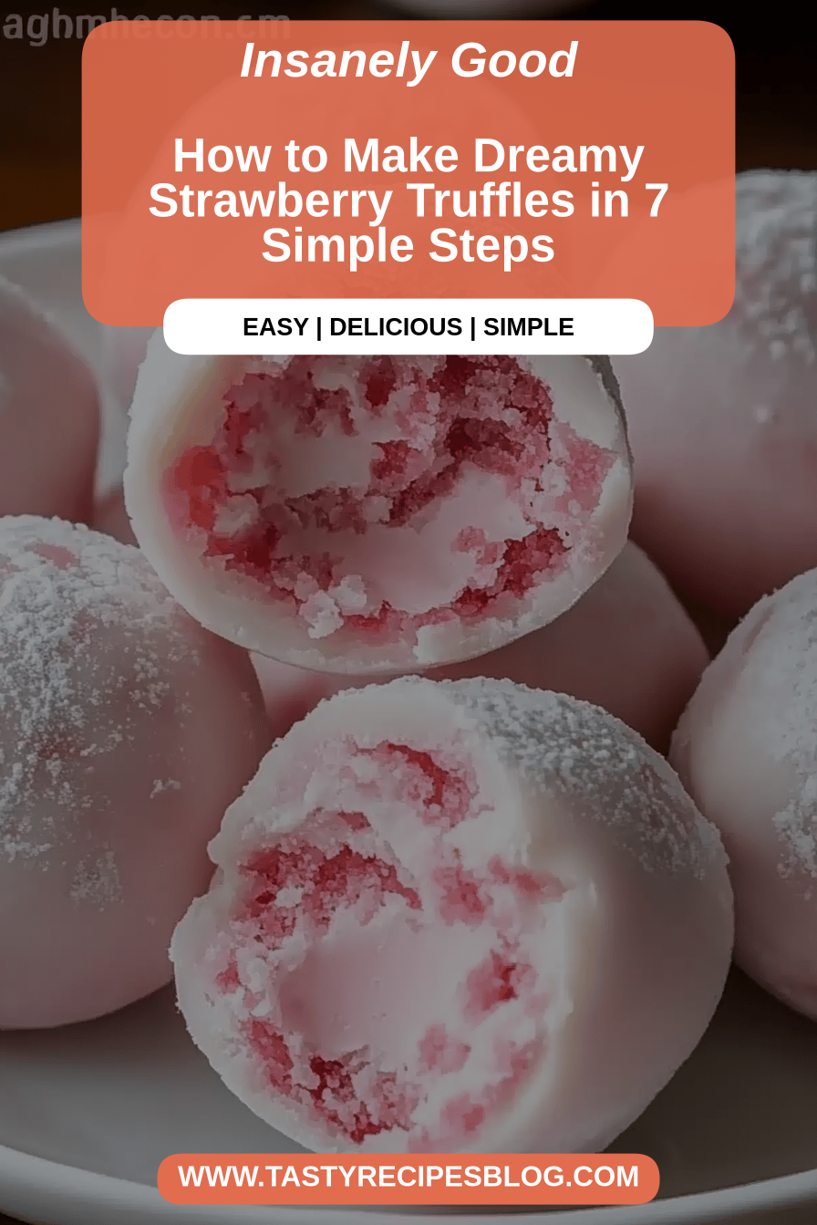 Strawberry Truffles Recipe final dish beautifully presented and ready to serve