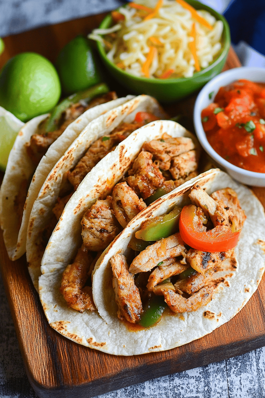 Texas fajitas slice on plate showing perfect texture and swirl pattern