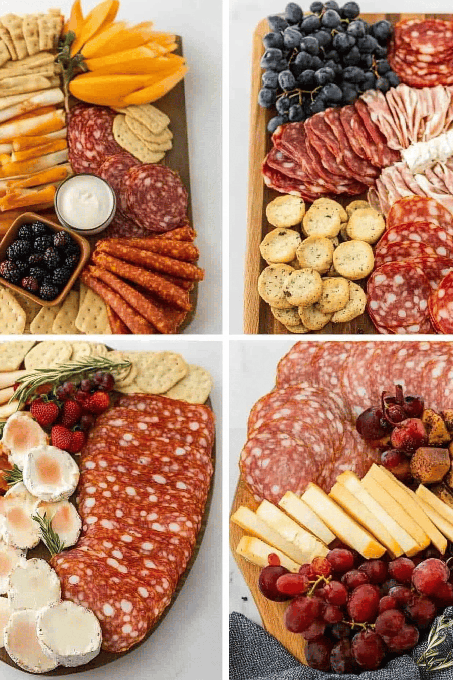 Thanksgiving Charcuterie Board Ideas ingredients organized and measured on kitchen counter