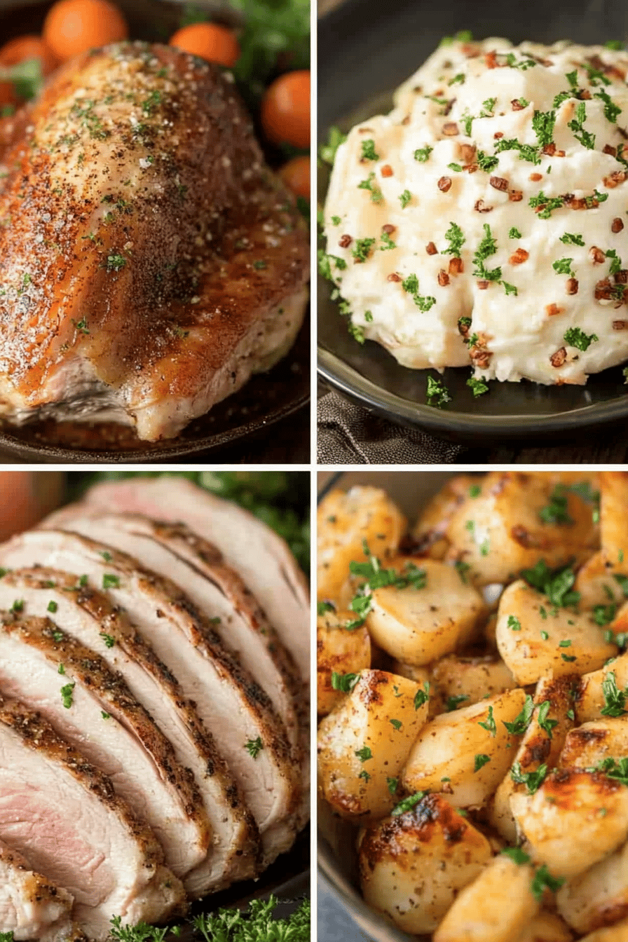 Thanksgiving Crockpot Recipes ingredients organized and measured on kitchen counter