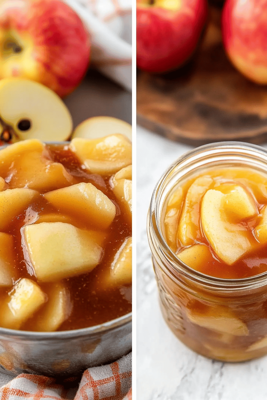 apple pie filling ingredients organized and measured on kitchen counter