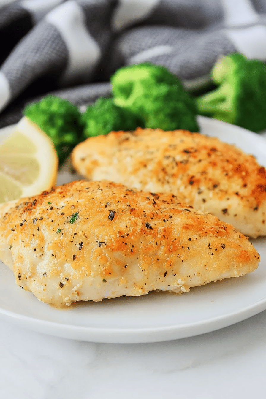 baked ranch chicken slice on plate showing perfect texture and swirl pattern