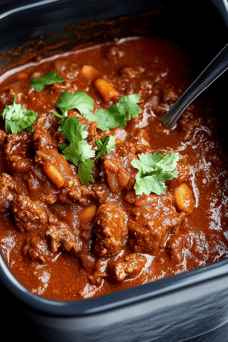 beef chilli slice on plate showing perfect texture and swirl pattern