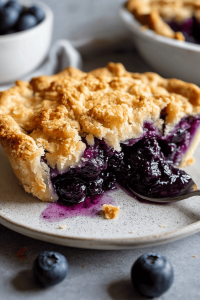 blueberry crumble pie