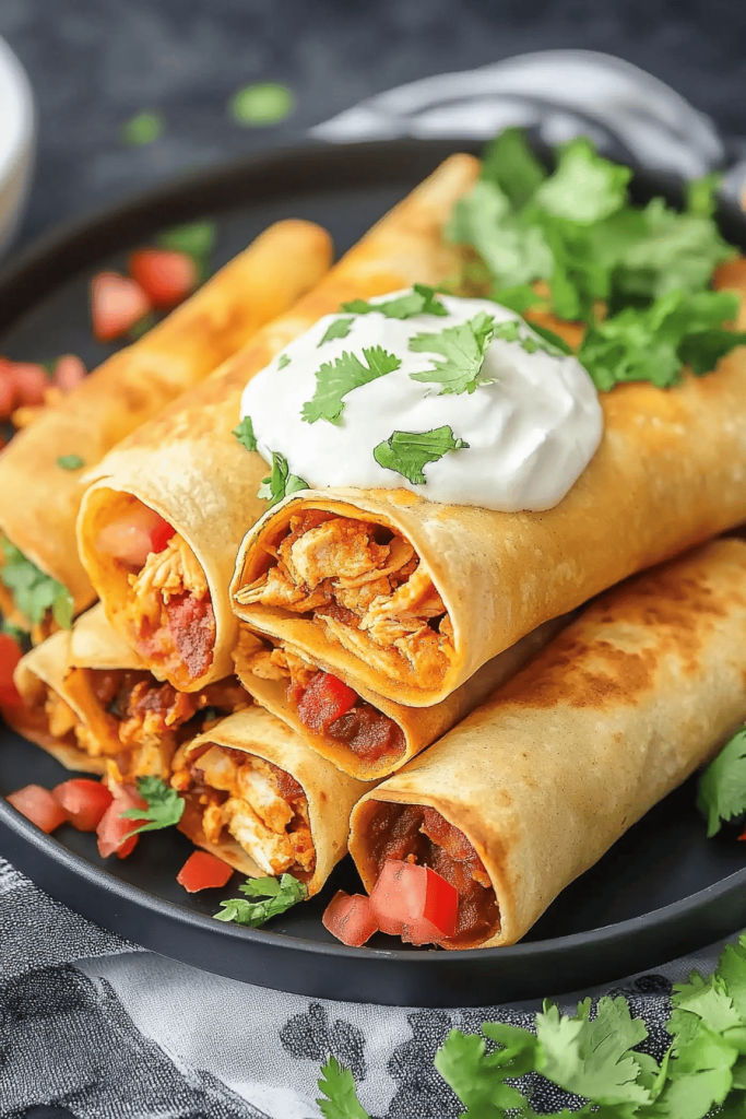 chicken flautas