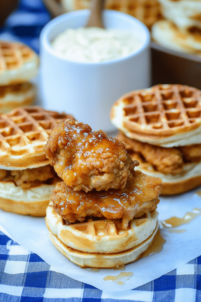 chicken waffle sliders