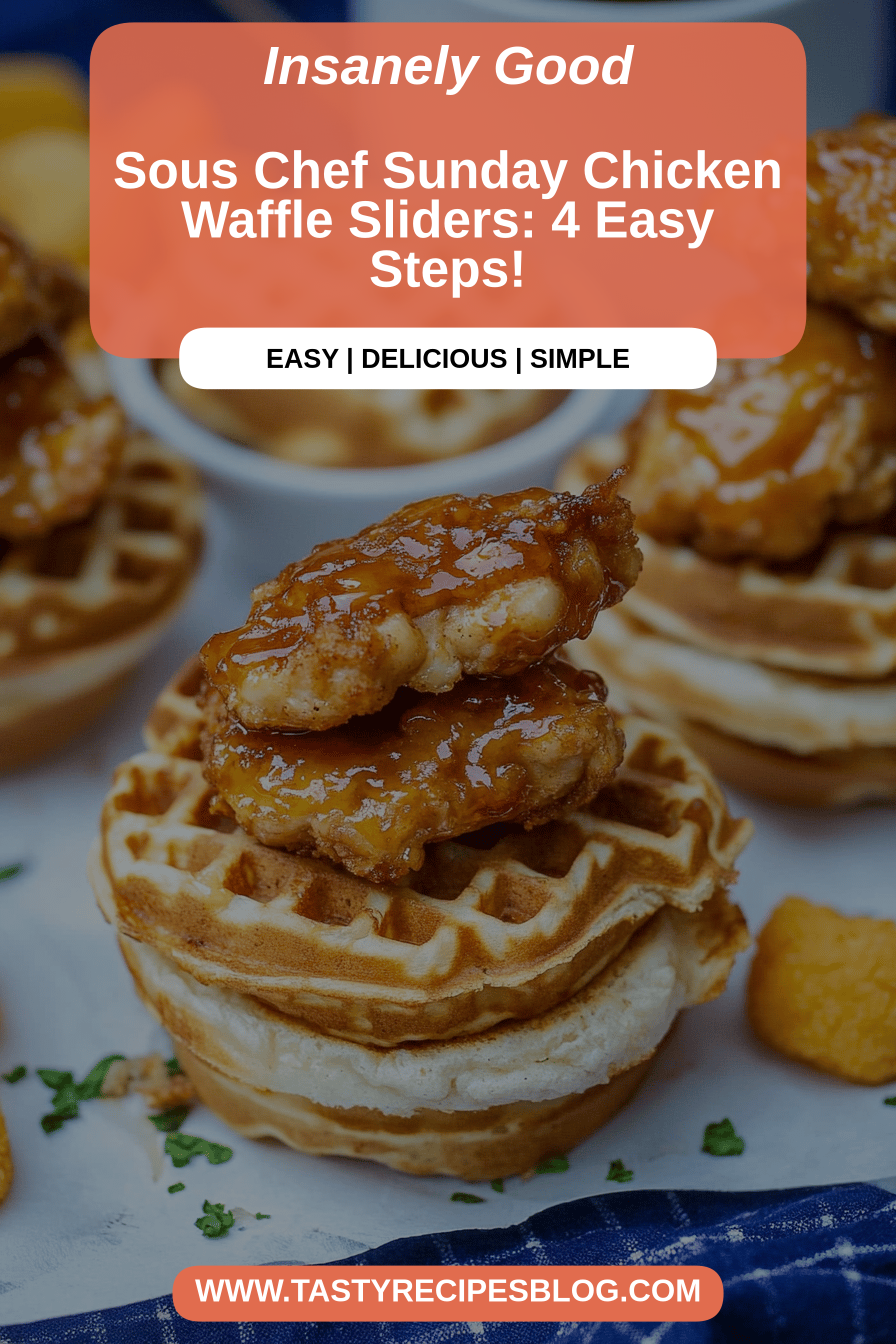 chicken waffle sliders final dish beautifully presented and ready to serve