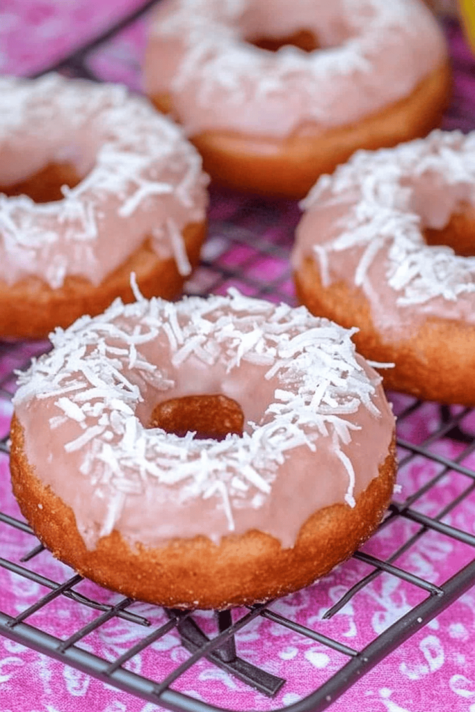 coconut cream donuts