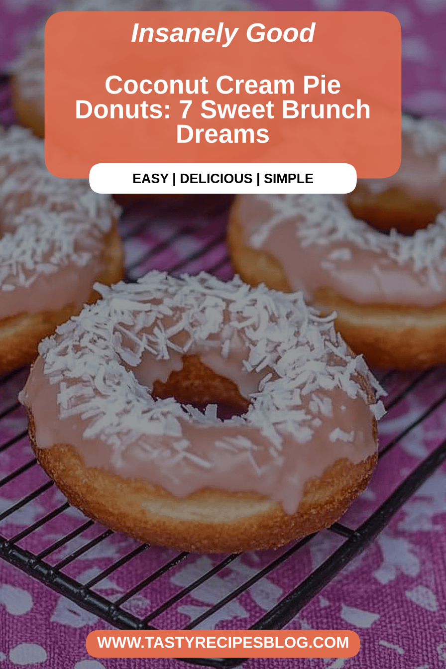coconut cream donuts final dish beautifully presented and ready to serve