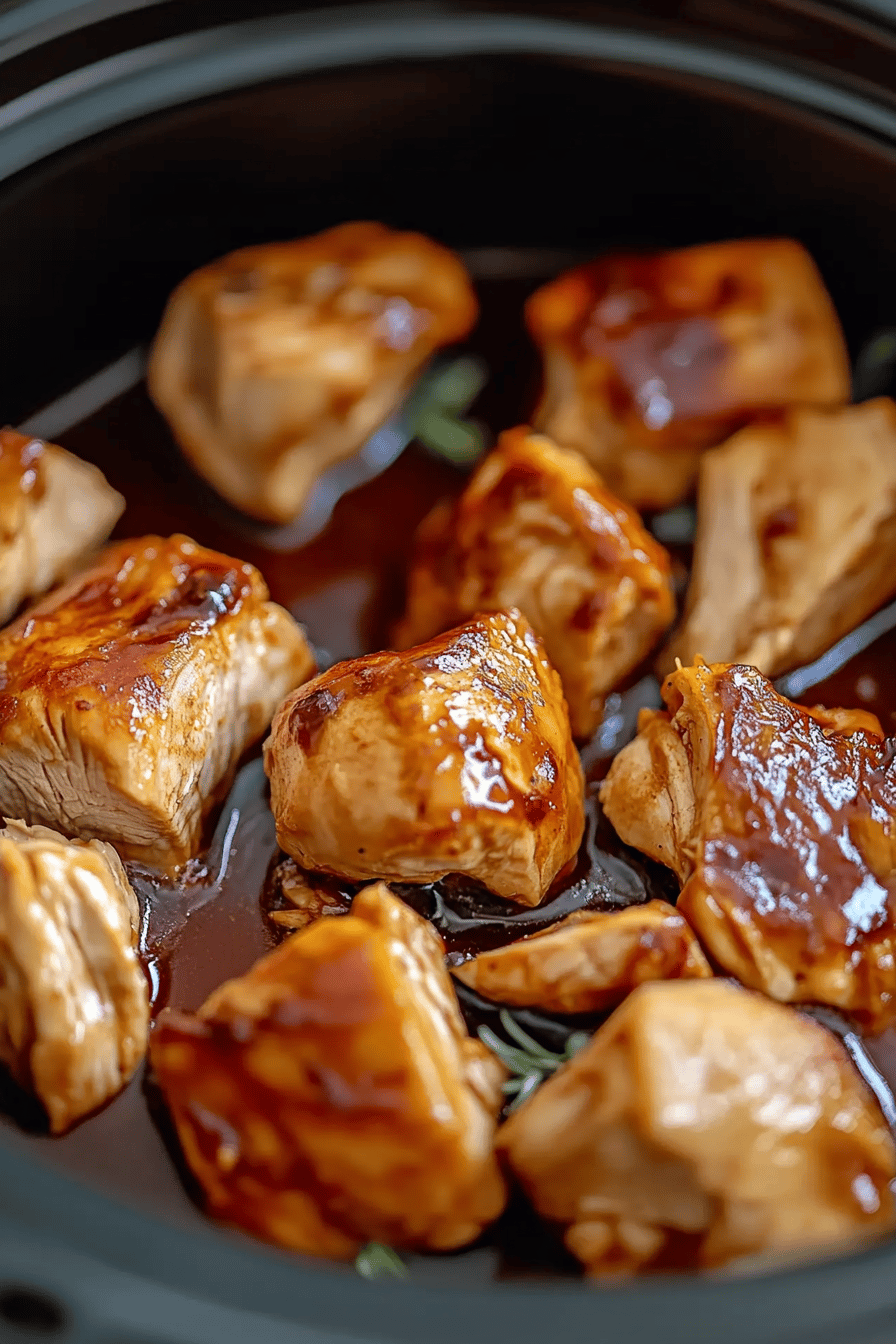 crockpot chicken slice on plate showing perfect texture and swirl pattern