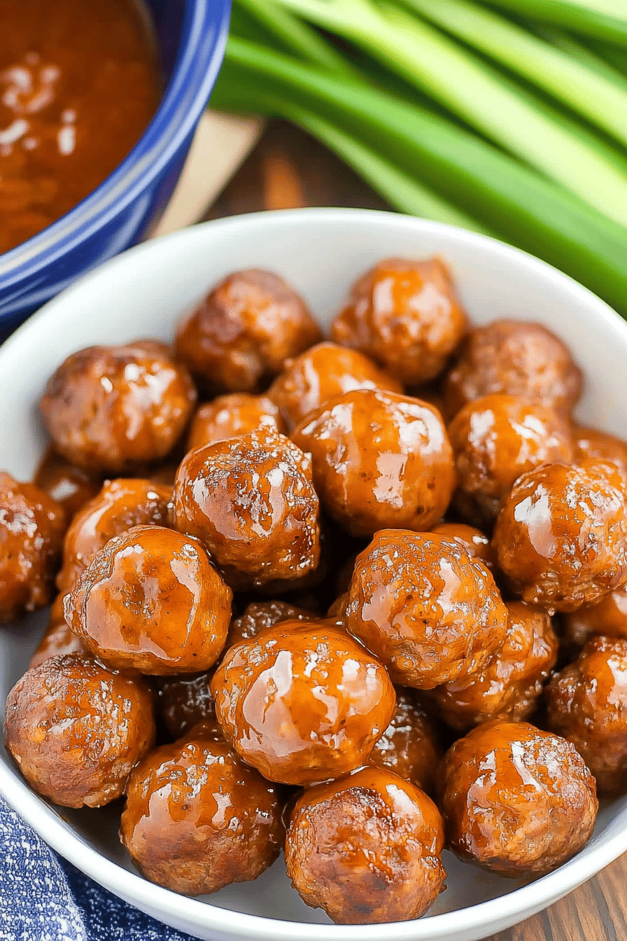 crockpot meatballs slice on plate showing perfect texture and swirl pattern