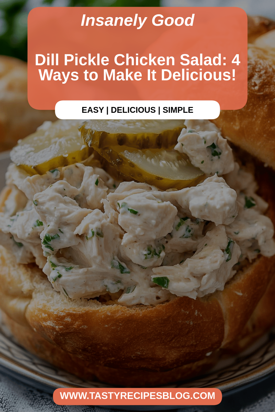 dill pickle chicken salad final dish beautifully presented and ready to serve