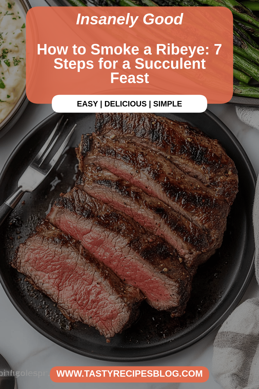 smoke a ribeye final dish beautifully presented and ready to serve