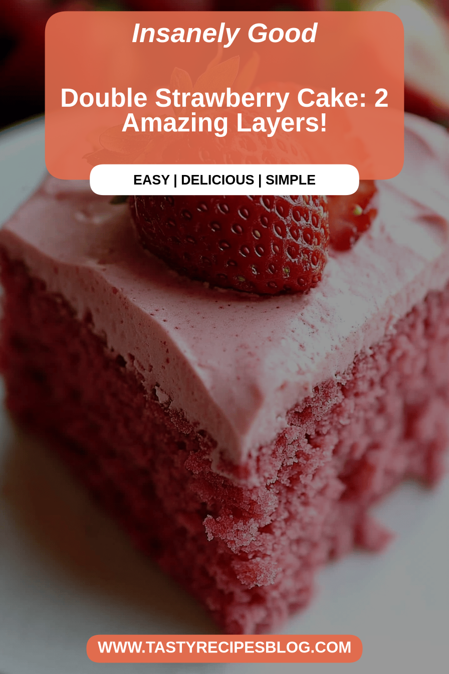 strawberry cake final dish beautifully presented and ready to serve