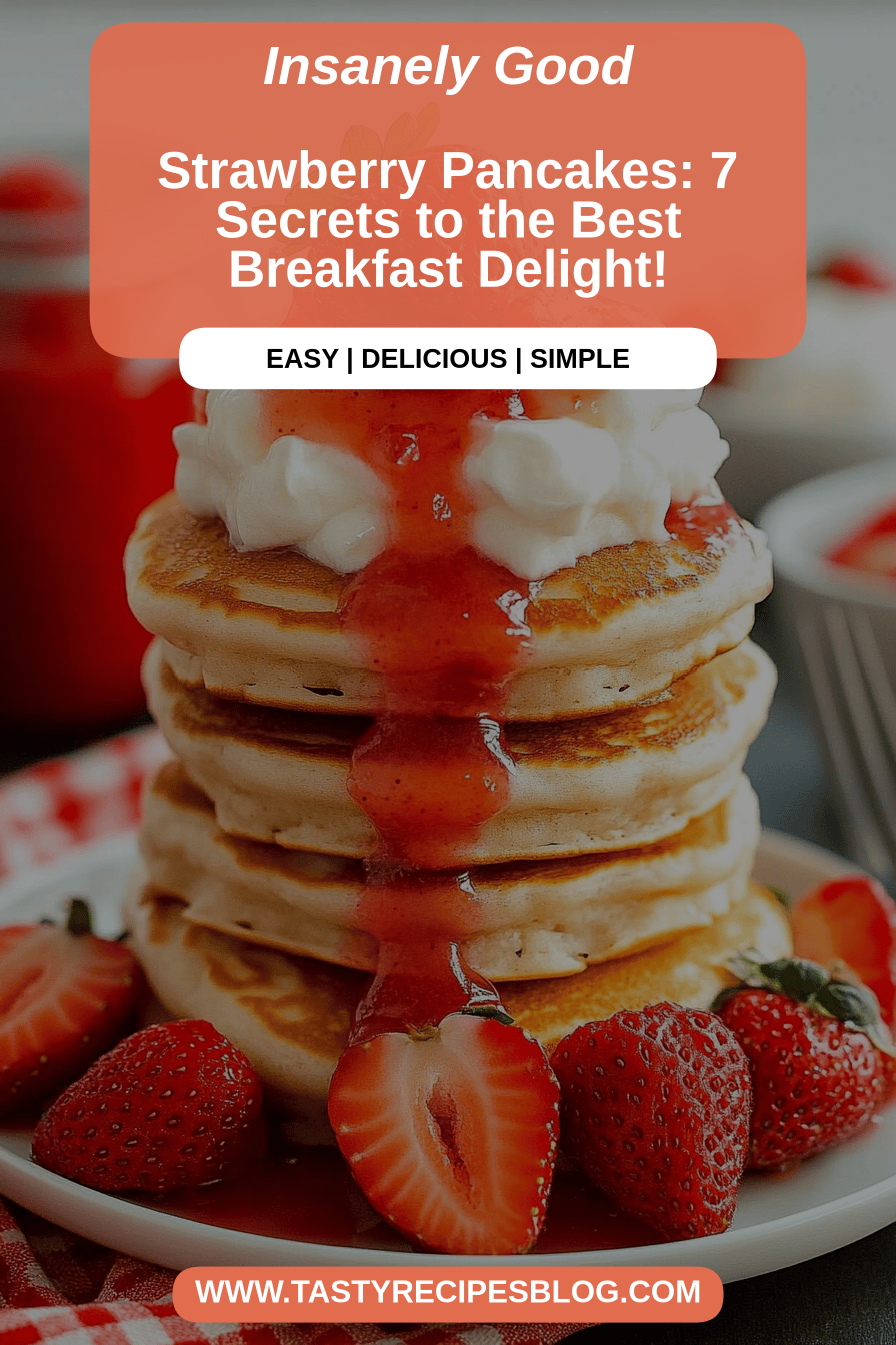strawberry pancakes final dish beautifully presented and ready to serve